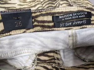 Maison Scotch NWT Women's Size 26 Skinny Jeans Brown - Picture 1 of 5