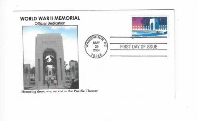 U.S. 2004 FDC WW II Memorial - Jack Ginsburg  cachet - Image 1 of 2