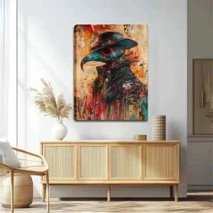 colorful plague doctor Wall Art Canvas Unframed/Framed - Foto 1 di 7