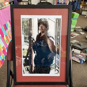 NORMAN REEDUS - Signed Framed “The Walking Dead” 11x17 - JSA COA - NR2 - Picture 1 of 4