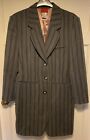 Vintage Kenzo Grey Stripped Ladies Wool Jacket Size 38 & Trousers Size 40 Suit
