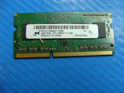 MacBook Pro 13" A1278 Mid 2012 MD101LL/A SO-DIMM RAM Memory 2GB 1RX8 PC3-12800S - Image 1 of 2