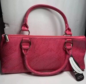Pink Wine Clutch Bag Thermal Insulated Includes Corkscrew In Pocket - New W/Tags - Picture 1 of 12
