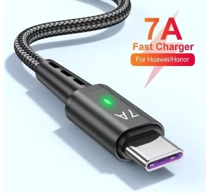 7A USB Type C Charger Cable Fast Charging Lead Data Cord for Samsung S22 S20 - Picture 1 of 15