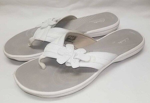 Sandali Clarks Cloudsteppers bianco brezza opale 11 larghi