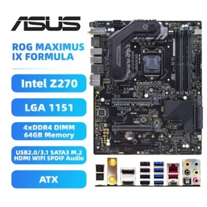 ASUS LGA1151 Mainboard MAXIMUS IX FORMULA Intel Z270 DDR4 SATA3 HDMI M.2 WIFI - Bild 1 von 10