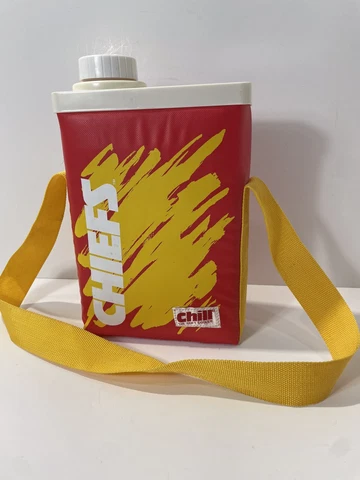 RARE NFL Football Kansas City Chiefs Chill Insulated Thermos Vintage Cooler Cover