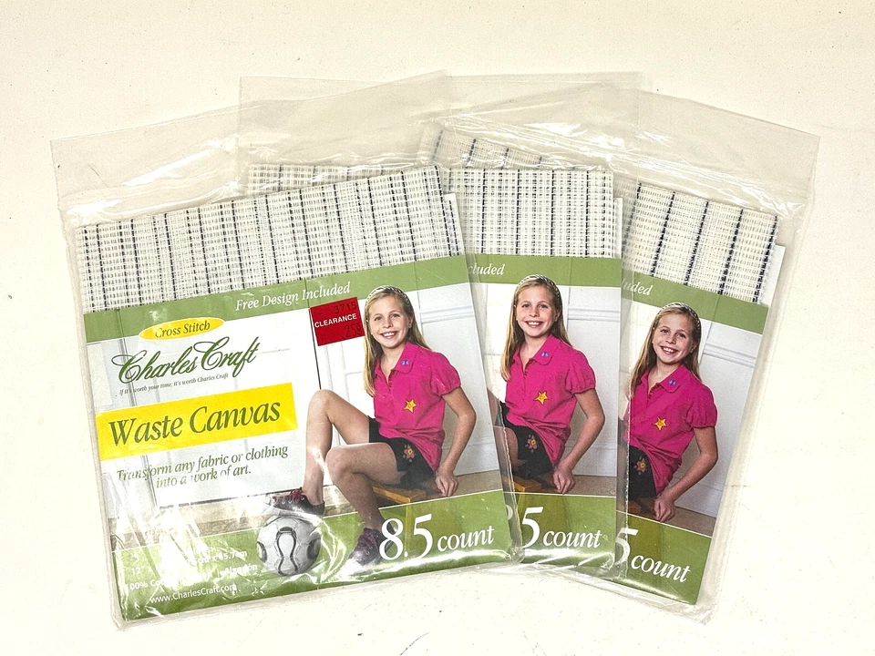 CHARLES CRAFT CR-9101PK-900 CRAFT WASTE CANVAS 12"x18" 8.5CT - Lot of 3 - Image 1 of 2
