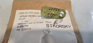 SIKORSKY AIRCRAFT BRACKET 65560-08701-101 5340-01-318-1116 - Picture 1 of 2