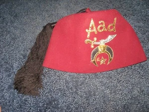 Masonic Fez-Shrine-Duluth Aad Temple-vintage-Harry Osers Co.-7 1/4 - Picture 1 of 4