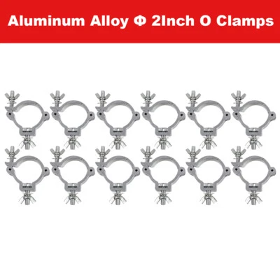 12X Stage Par Light Clamps Hook for DJ Truss Lighting O Clamp 2" Aluminum Alloy - Image 1 of 4