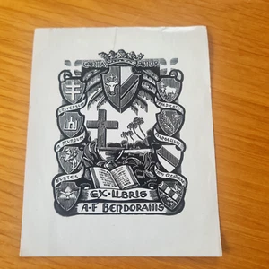 Ex-Libris  A-F Bendoraitis (croix religieuse) - Picture 1 of 1