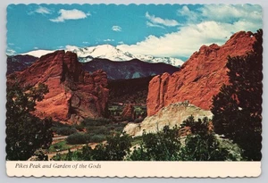 Postal continental Pikes Peak Garden of the Gods Colorado Springs - Imagen 1 de 2