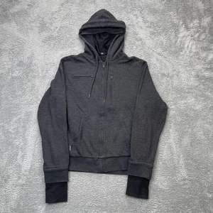 Sudadera con Capucha Baubax Para Hombres Grande Gris Viaje Algodón Logo Pulgar Agujero Manga Cremallera Completa - Imagen 1 de 9