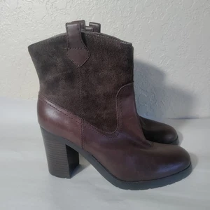 Lauren Ralph Lauren Devyn Leather Women’s Boots Dark Brown 7.5B - Bild 1 von 8