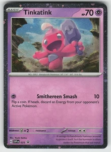 Tinkatink - (Cosmo Holofoil) Promo SV: Tarjetas promocionales escarlata y violeta 025 casi nuevas - Imagen 1 de 2