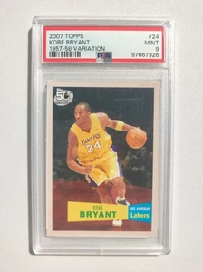 Kobe Bryant PSA 9 Topps 2007 #24 Variation 1957-58 NBA Los Angeles Lakers - Bild 1 von 7