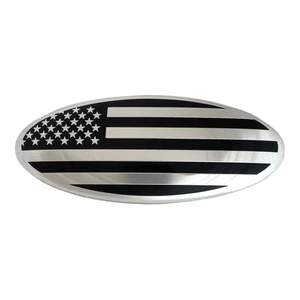 US Flag Black Logo Front Grille Badge Ford F250/350 Emblem - Picture 1 of 7