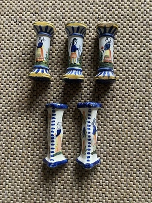 Quimper Faience Knife Rest x 5 Made In France. Excellent Condition - Image 1 of 2