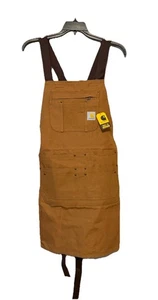 Carhartt Grembiule Uomo Solido Anatra Marrone Porta Attrezzi Tasche Nuovo con etichette NUOVO - Foto 1 di 5