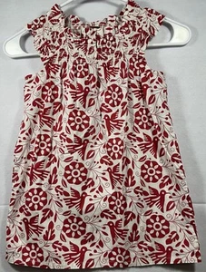 Tea Collection Girls Size 5 White Patterned Dress Birds Summer Beach Pictures ￼ - Picture 1 of 8