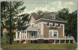 WOODBRIDGE NJ W.A.A. POSTAL ANTIGUA CASA CLUB - Imagen 1 de 2