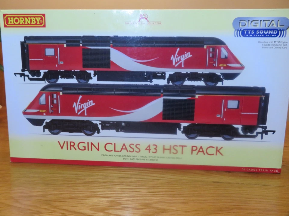 hornby r3390tts virgin class 43 hst train pack dcc sound removed is now analogue - Image 1 of 4