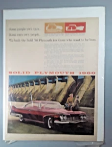 Original 1960 Plymouth Magazine Ad "Solid" - Picture 1 of 1