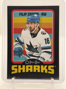 2024-25 OPC O-Pee-Chee Retro Black Border #471 Filip Zadina - Sharks 091/100 - Bild 1 von 2