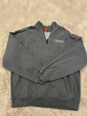 Vintage 90s Nike Lewis And Clark State Volleyball Sweater Men’s Size XL 1/4 Zip - Image 1 of 4