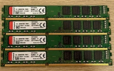 32GB (4x8GB) PC3-12800u DDR3-1600MHz 2Rx8 Non-ECC Kingston KCP316ND8/8 - Image 1 of 2
