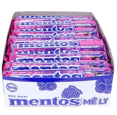 Mentos Chewy Soft Candy Berry Flavor 29.7g Per Stick BX16 - image 1 of 4