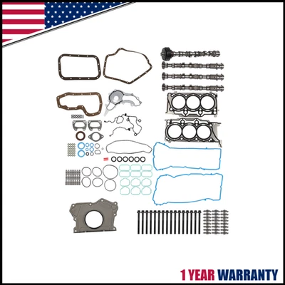 Camshaft Rocker Arms Lifters Head Gasket Kit For 11-16 ChrysIer Dodge Jeep 3.6L Foto 1 de 4