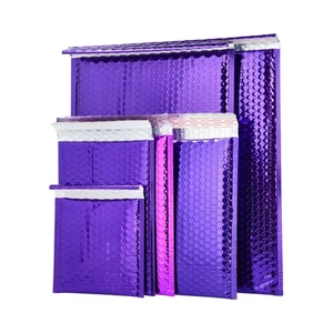 Sobres de correo púrpura metálico glamour poli burbuja 13,75 x 11 50 piezas - Imagen 1 de 5
