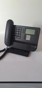 Téléphone IP Alcatel-Lucent 8028 Avec clavier - Noir avec prise casque - POE - F - Photo 1/5
