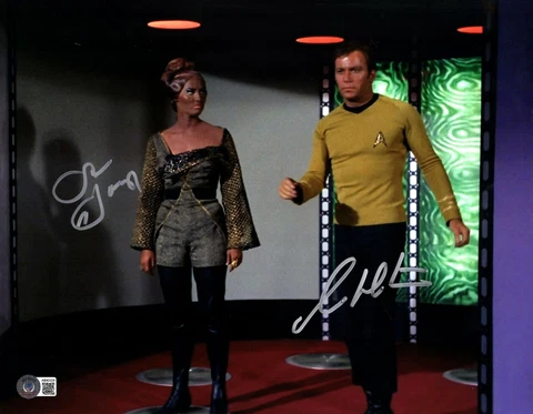 WILLIAM SHATNER & SUSAN HOWARD "Mara" Signed STAR TREK 11x14 Photo BAS #AB43220 Cover