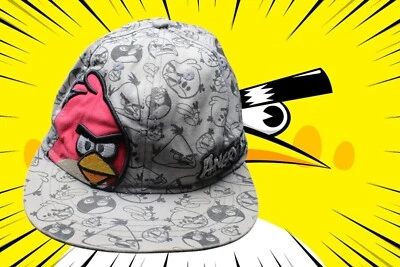 Angry Birds Snapback Allover Embroidered Dad Hat Cap - Image 1 of 4