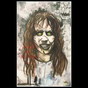 Regan MacNeil The Exorcist Movie 11x17 Horror Print Signed By Chris Oz Fulton! - Picture 1 of 1