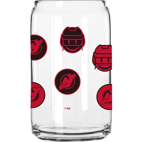 New Jersey Devils 16oz. Smiley Can Glass Cover