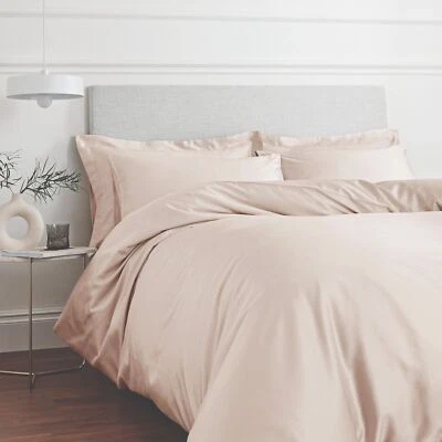 Bianca 400TC Cotton Sateen Duvet Set Or Fitted/Flat Sheet Or Pillowcases Oyster