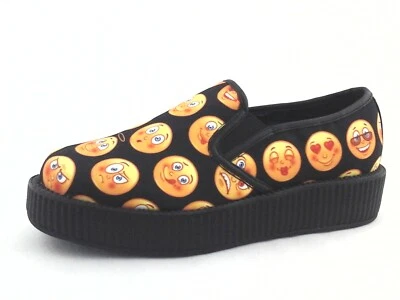 T.U.K. Emoji Zapatos sin cordones enredadera Plataforma Mocasines Veganos Hombres 9 Mujeres 11 EU 42 Foto 1 de 4