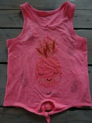 T-shirt sans manches rose fluo imprimé ananas G KIDS Taille 6 ans - Photo 1/4