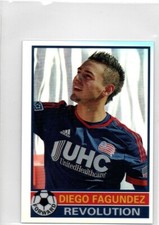 2014 Topps Chrome MLS 76-77 Footballer Mini Diego Fagundez NEW ENGLAND insert 92