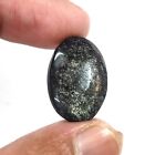 Natural Sheen Obsidian Loose Gemstone Oval Cabochon Mexico 16.80 Cts 21X15x6 Mm