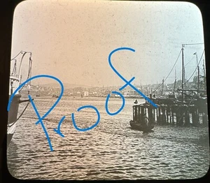 Foto de 1910 Magic Lantern Slide St Johns Harbor Terranova Canadá y tarjeta informativa - Imagen 1 de 3