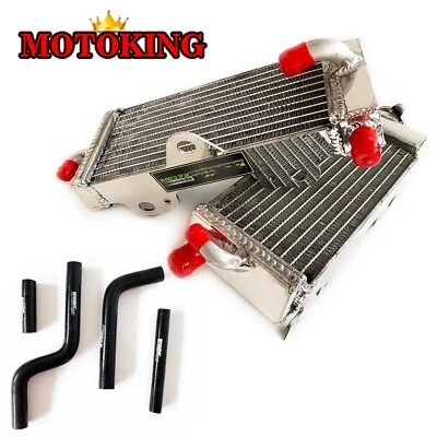 Radiador todo aluminio + manguera negra para Yamaha YZ125 1996-2001 1999 1999 1998 2000 Foto 1 de 4