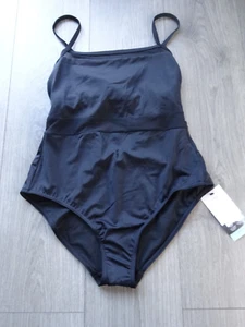 M&S MARKS & SPENCER BLACK SECRET SLIMMING SWIMMING COSTUME UK SIZE 12 - Picture 1 of 4