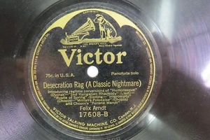 Felix Arndt - VICTOR 17608 - Desecration Rag - Piano - Picture 1 of 4