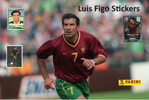 Chrome Sticker Luis Figo 1995 1996 first year Barcelona Ediciones Este La Liga