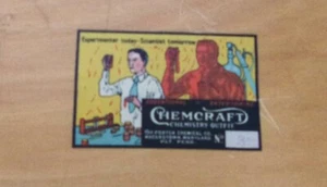 PORTER CHEMCRAFT Chemistry Chemical Outfit #3 1/2 in Wood Box w/Manual - Picture 1 of 10